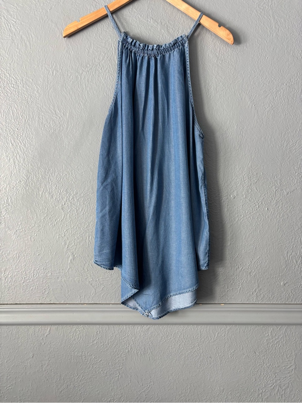 Maurices Chambray Swing Tank Lyocell Sleeveless Top XXL